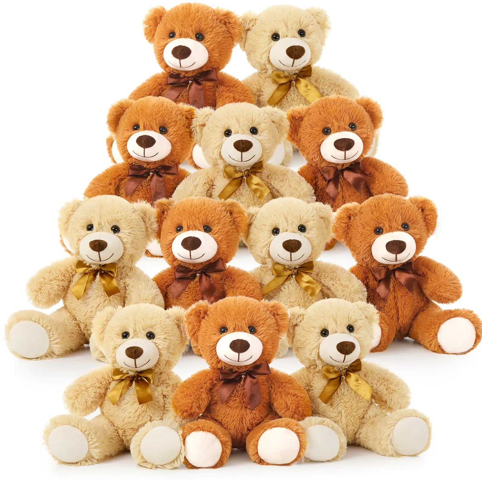 Smiling Hug Teddy Bears 12-Pack